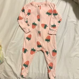 Old Navy Strawberry Footed Sleeper